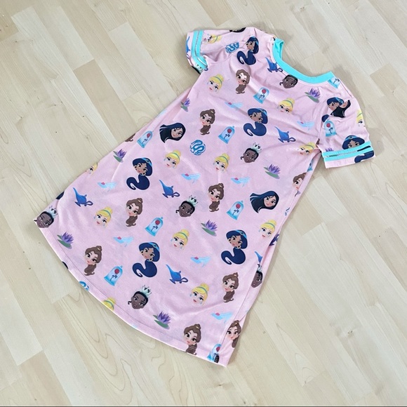 Disney Princess Emoji Pink Nightgown Pajamas - Picture 6 of 7